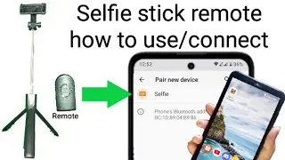 how to use remote in selfie stick || paano gamitin remote ng selfie stick