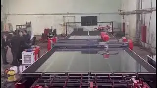 THUNDER Glass Cutting line Machine Install successfully in foreign.+86 15996420125#glasscuttingmachi