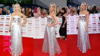 Kate Lawler }NTA25: bust, TrueDecadence's crinkle silver maxi dress