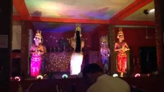 Khmer Apsara dancing at Temple Balcony restaurant in Siem Reap