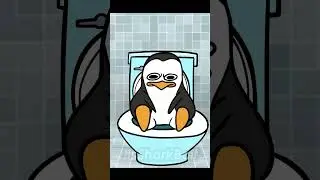 Los Ping&uuml;inos me la van a mascar animated 😂 #meme #animation
