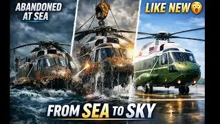 FULL RESTORATION of ABANDONED MARINE ONE Helicopter 🚁 | From SWAMP to SKY,  