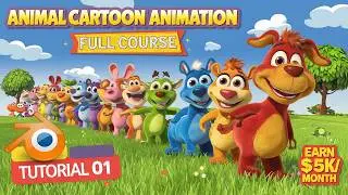 How to make Animal Fountain Crossing Animation in Blender #animalfountaincrossing