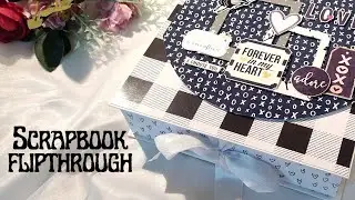 Black And white Scrapbook Flipthrough #handmadegift #customisedgift #giftforhim