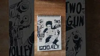 isagi two gun volley drawing 😼🔥 #shorts #isagiyoichi #drawing