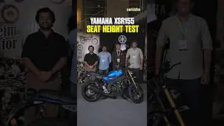 Yamaha XSR155: Seat height test with FOUR riders ✅️ &bull; #yamahaxsr155 #xsr155 #Yamaha #seatheight
