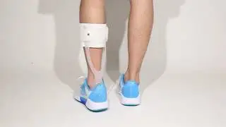 How To Put On Drop Foot Brace - AFO Leaf Spring Splint - Orthomen