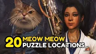 20 Meow Meow Puzzle Locations and Solutions in Where Winds Meet