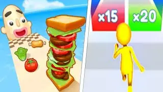 Join Clash | Sandwich Runner New Trailers Max Levels Updates Mobile Video game iOS Android Gameplay