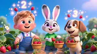 Strawberry Farm Baby Visit 🍓👶 | Fun Farm Adventure Song for Kids | Playful Nursery Rhyme