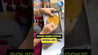 Squid game cookie challenge in real life 🍪🦑