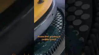Double disc grinding(DDG) of carbide inserts #ddg #discgrinding #carbideinserts #facegrinding #cnc