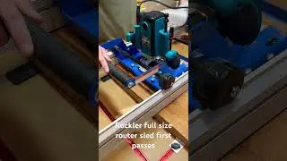 Rockler full size slab flattening router sled vs 2.5 inch cherry #router #slab #woodworking #cherry