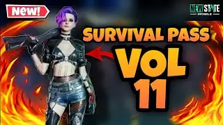 SURVIVOR PASS VOL 11 PUBG NEW STATE UPCOMING SEPTEMBER UPDATE | SURVIVAL PASS VOL 11 LEAKS