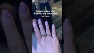 Guess the real diamond ring..#real #fake #diamond #jewelry #cost #expensive #cheap