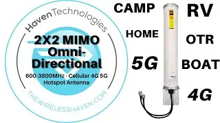 2x2 MIMO 4G LTE 5G Cellular Omni-Directional Antenna - The Wireless Haven - Product Overview