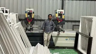 Upvc window making || Upvc #sikkimvlogger #sikkimdiaries  @WINMAC_machines @MahipalUpvc9133 