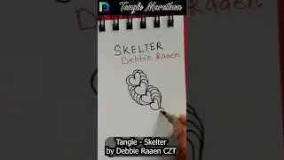 Skelter Tangle | Heart Shape Zentangle