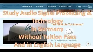 1 Study Audio Signal Processing  & Technology in Germany without Tuition Fees, in English Language