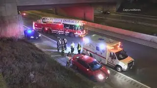 I-57 SB lanes closed early Sunday on South Side after fatal car-on-pedestrian crash, according to IS