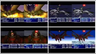 All Final Fantasy 7 Summons ps1 VS switch Console VS Console