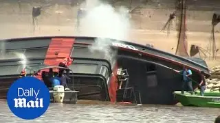 Amazon cruise ship explodes in Peru leaving at least one dead - Daily Mail