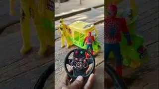 RC remote control auto vs Spider-Man #shortsfeed #unboxing #toys #video 🛺🔥