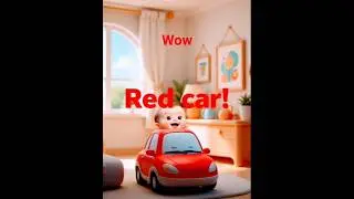 👉 Learn Red Color with Toy Car 🚗 | Kids Learning #short
