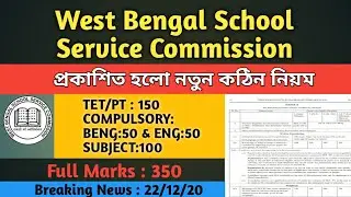 NEW SLST NOTIFICATION,LATEST NEWS,Updates,Today,22/12/20,West Bengal,Ssc,Natun Niyom,Details,Pattern