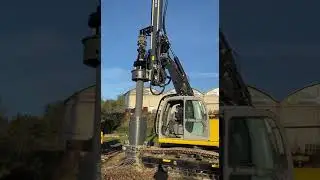 GEAX EK110 drill rig driving casings with Geax casing oscillator