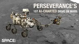 Perseverance rover's 1st AI-charted drive on Mars time-lapsed