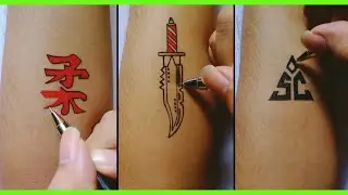 DIY Temporary Tattoos At Home With Pen || tato pulpen