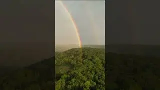 Connecticut DOUBLE RAINBOW Drone Video #djiair2s #doublerainbow #nature