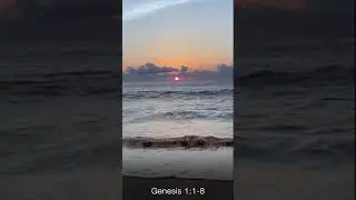 Genesis 1:1-8 - Read Aloud to Beach Sunset