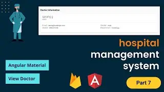 Hospital Management System using angular and firebase | Angular Material | Firebase CRUD | Part 7