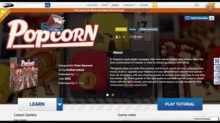 Boardgame Arena Tutorial - Popcorn