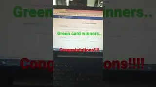 green card lottery winners| congratulations!!!