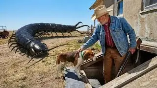 Brave Farmer Escapes a Massive Giant Centipede Thanks to His Loyal Dog