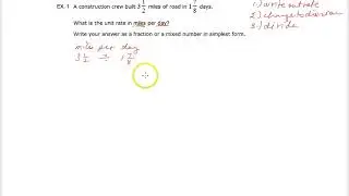 Finding unit rates using mixed numbers