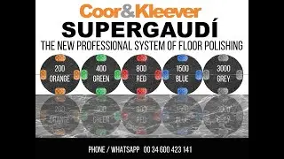 How to Polish marble floors with New SUPERGAUDI - System for Polishing marble, terrazzo and concrete