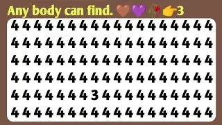 Find The Odd One Out Number And Latter Edition | Spot The Different