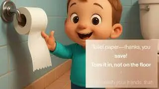 Toilet Paper Roll Patrol | Funny Bathroom Hygiene Song for Kids | Toilet Training Rhyme