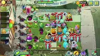Plants vs. Zombies 2: Reflourished &ndash; Holiday Mashup - Day 40 (No Mowers, Plant Foods & Shop Plants)