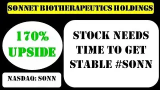 #Sonnet BioTherapeutics Holdings Inc Stock needs time to get stable #sonn stock