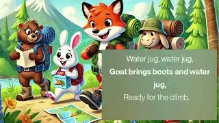Animal Camping Songs for Kids | Fox, Beaver, Bunny, and Goat | Fun Outdoor Adventure