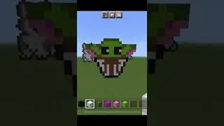 Minecraft - Yoda #minecraft #babyyoda #yoda #starwars #shorts #like #subscribe