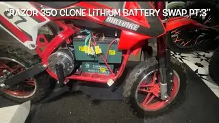 😱 Razor 350 Clone Lithium Battery Swap PT:3 (E-Moto Upgrade) #SKo_o #unlicensedassassin #emoto