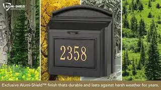Whitehall Custom Wall Mount Mailbox with Removable Locking Insert
