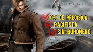 Resident Evil 4 - 0% de Precisi&oacute;n, Pacifista y Sin Buhonero - Normal NG - Gameplay Sin Comentarios