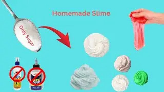 No Fevi gum No glue Slime / How to make Slime at home/DIY fluffy slime
